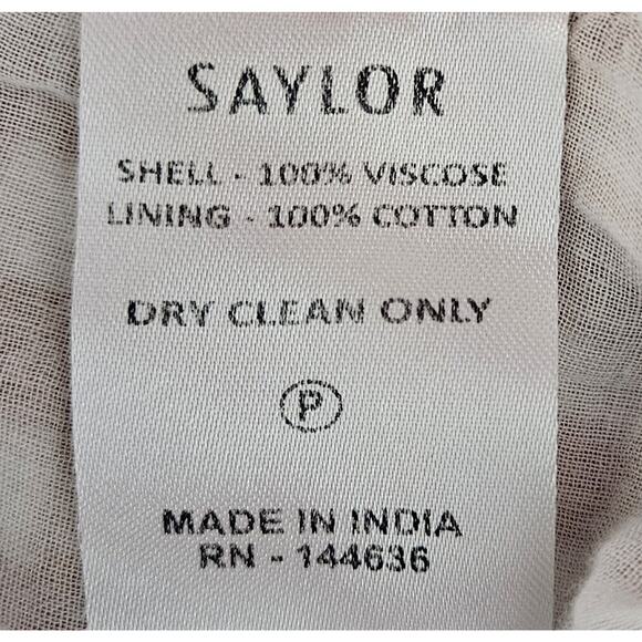 SAYLOR Women's XS Laken Jumpsuit Gingham Tie Front Spaghetti Straps Peplum Lined - Picture 8 of 8